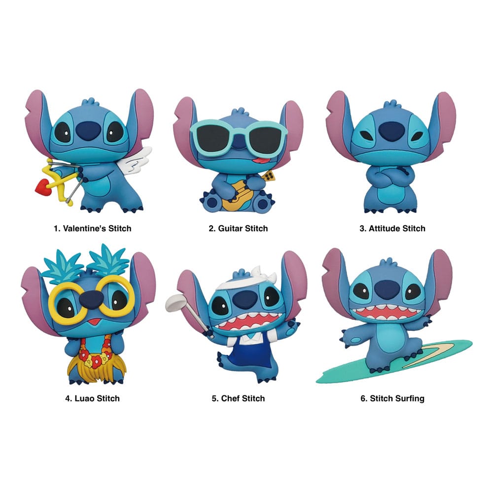 Lilo & Stitch 3D 3D Magnete Series 2 Display (12)     - Versand: 7 Tage nach Bestellung