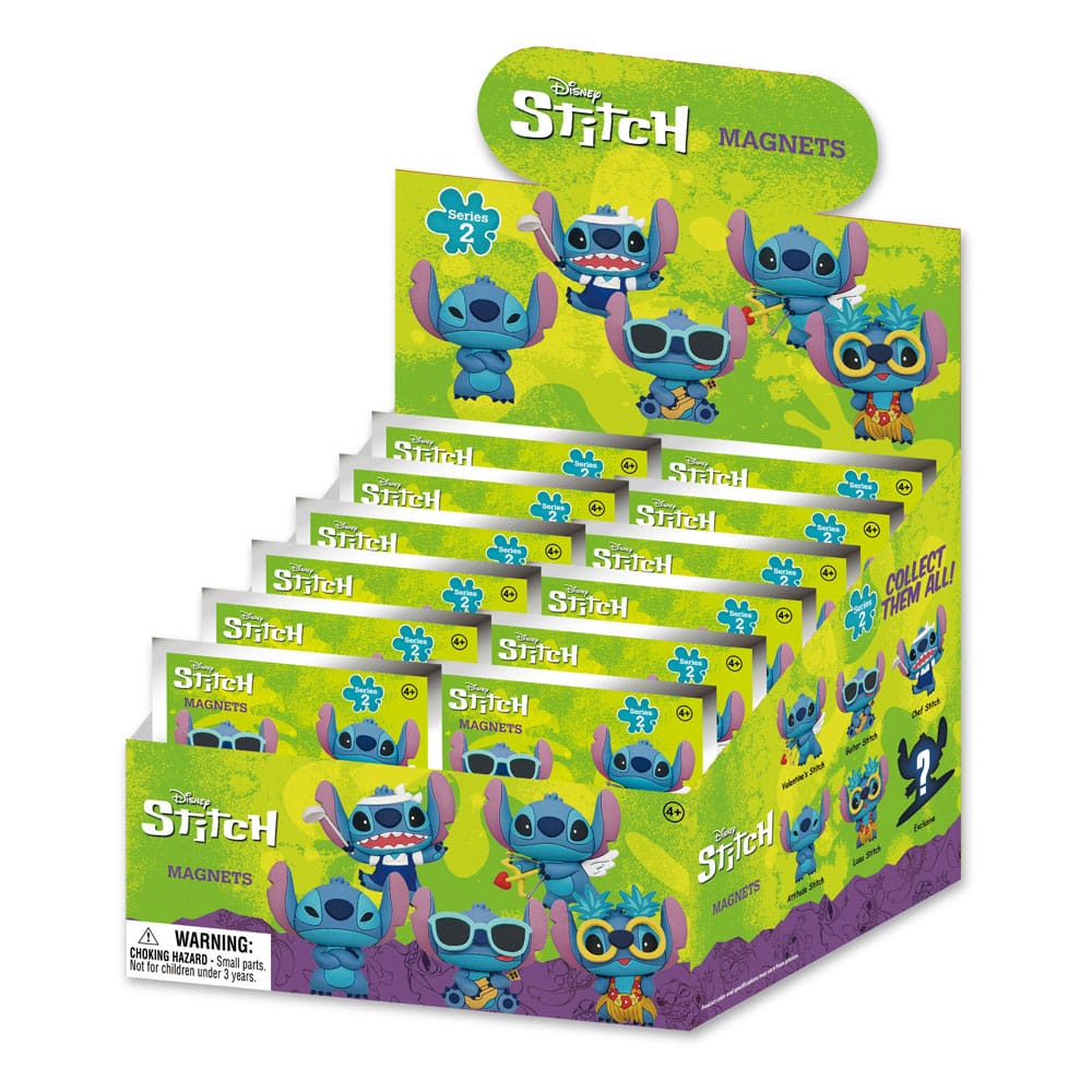 Lilo & Stitch 3D 3D Magnete Series 2 Display (12)     - Versand: 7 Tage nach Bestellung