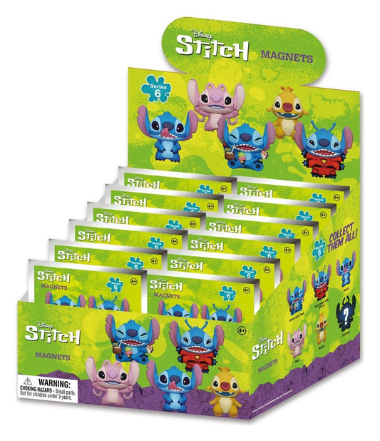 Lilo & Stitch 3D Magnete Stitch Series 6 Blind Pack Display (12)       - Versand: 7 Tage nach Bestellung