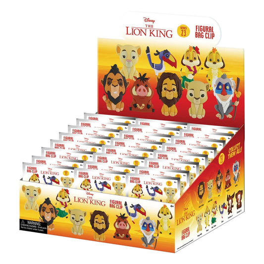 Disney 3D PVC-Taschenanhänger Display Lion King (24)  - Versand: 5-7 Tage nach Bestellung