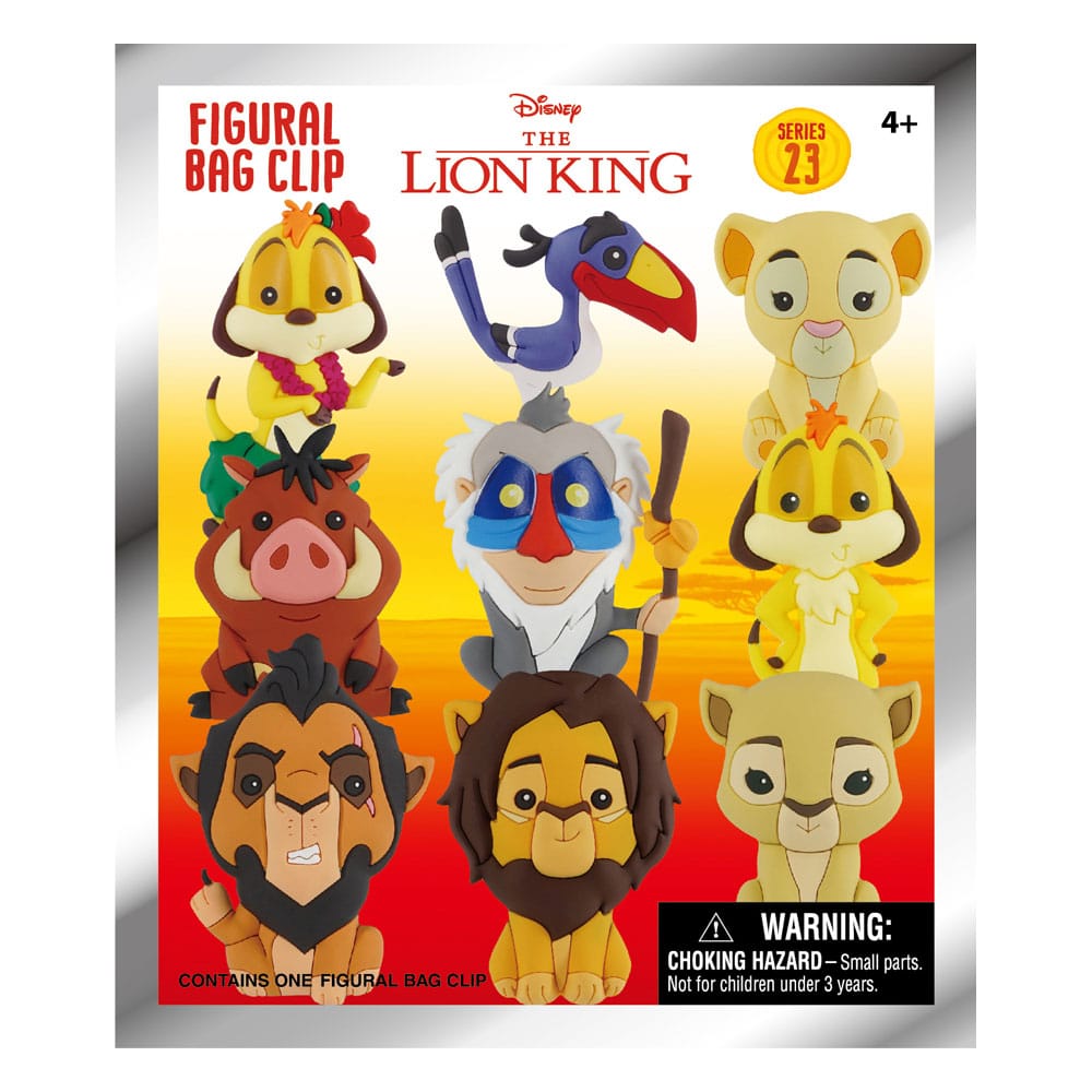 Disney 3D PVC-Taschenanhänger Display Lion King (24)  - Versand: 5-7 Tage nach Bestellung