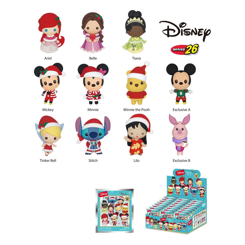 Disney PVC-Taschenanhänger Disney Christmas Serie 26 Display (24) - Preorder - ETA: 30.06.2026