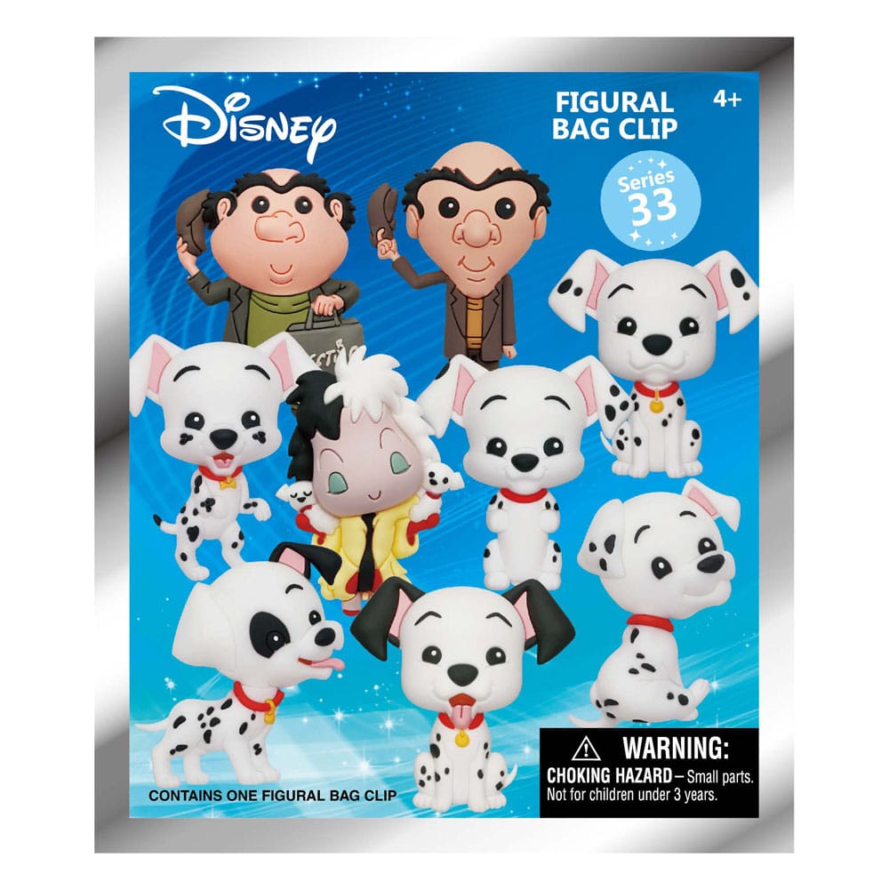 Disney 3D PVC-Taschenanhänger 101 Dalmatiner Series 33 Display (24)             - Versand: 5-7 Tage nach Bestellung