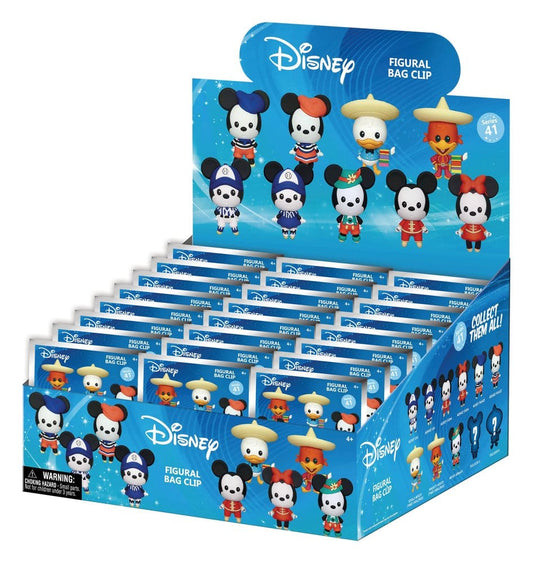 Mickey & Minnie Around the World 3D PVC-Taschenanhänger Serie 1 Blind Bag Display (24) - Preorder - ETA: 05.12.2026