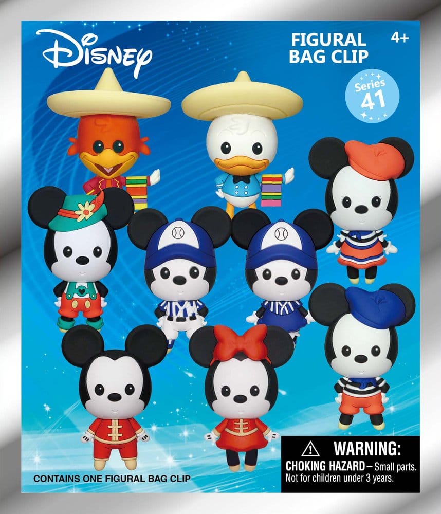 Mickey & Minnie Around the World 3D PVC-Taschenanhänger Serie 1 Blind Bag Display (24) - Preorder - ETA: 25.11.2026