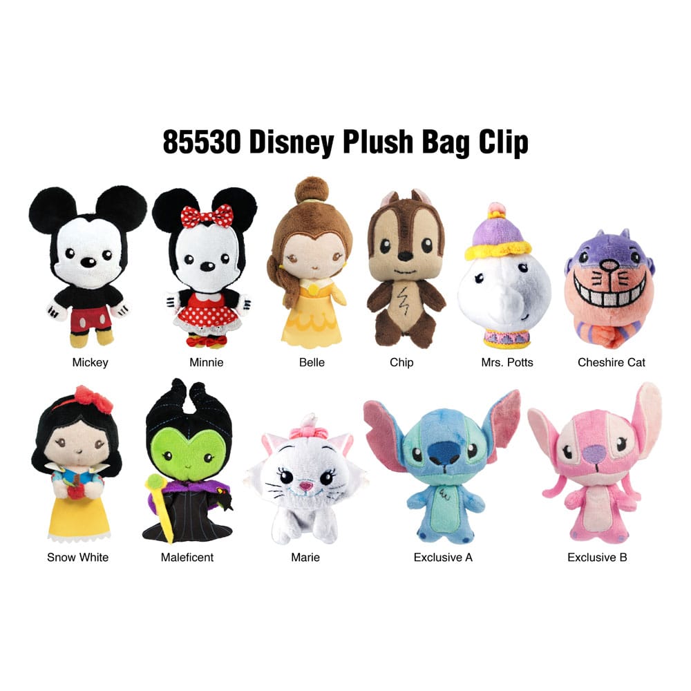 Disney Plüsch-Taschenanhänger Display (24) - Preorder - ETA: 20.12.2025