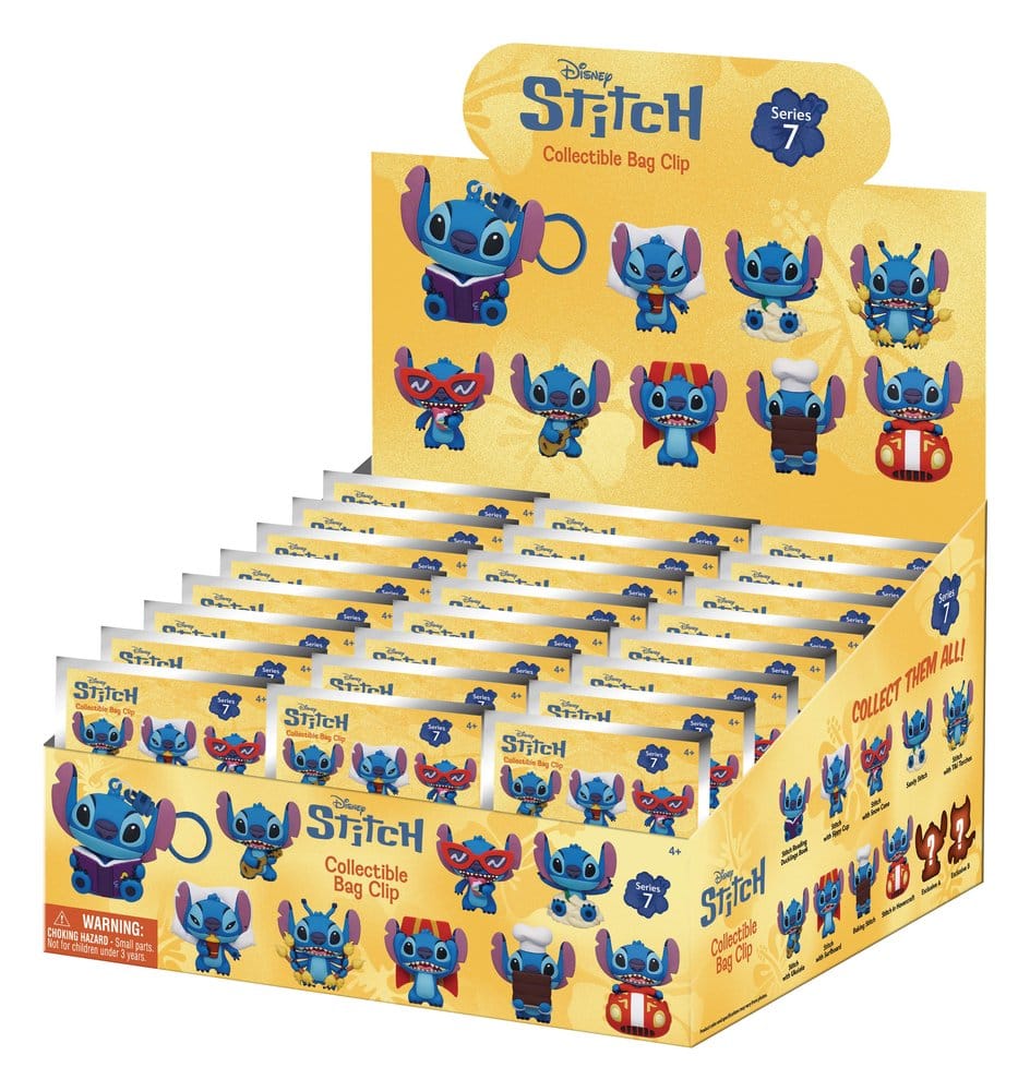 Lilo & Stitch 3D PVC-Taschenanhänger Series 7 Display (24)     - Preorder - ETA: 18.09.2026