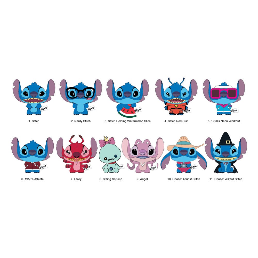 Lilo & Stitch Plüsch-Taschenanhänger Stitch Display (24)             - Versand: 7 Tage nach Bestellung