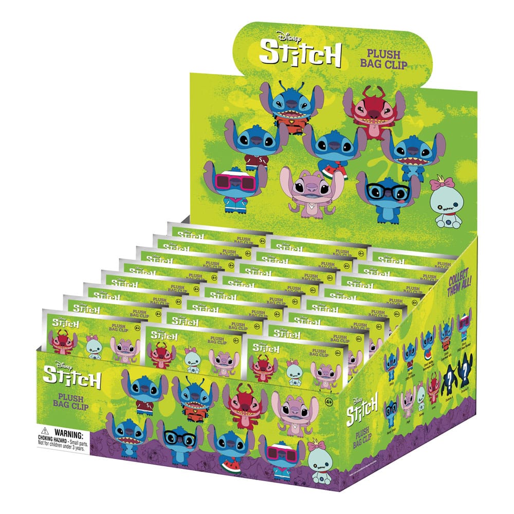 Lilo & Stitch Plüsch-Taschenanhänger Stitch Display (24)             - Versand: 7 Tage nach Bestellung