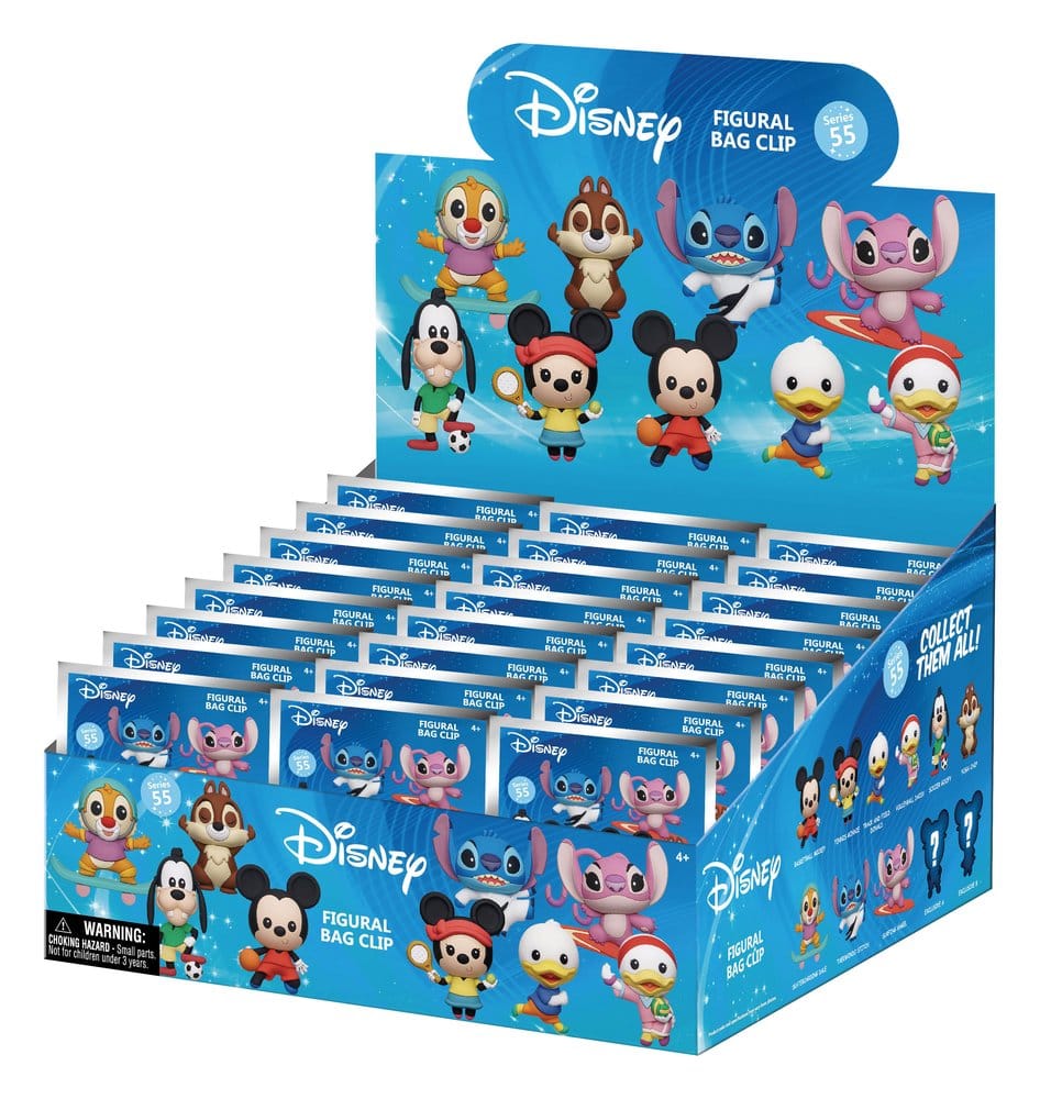 Disney Sports 3D PVC-Taschenanhänger Serie 55 Blind Bag Display (24) - Preorder - ETA: 26.10.2026