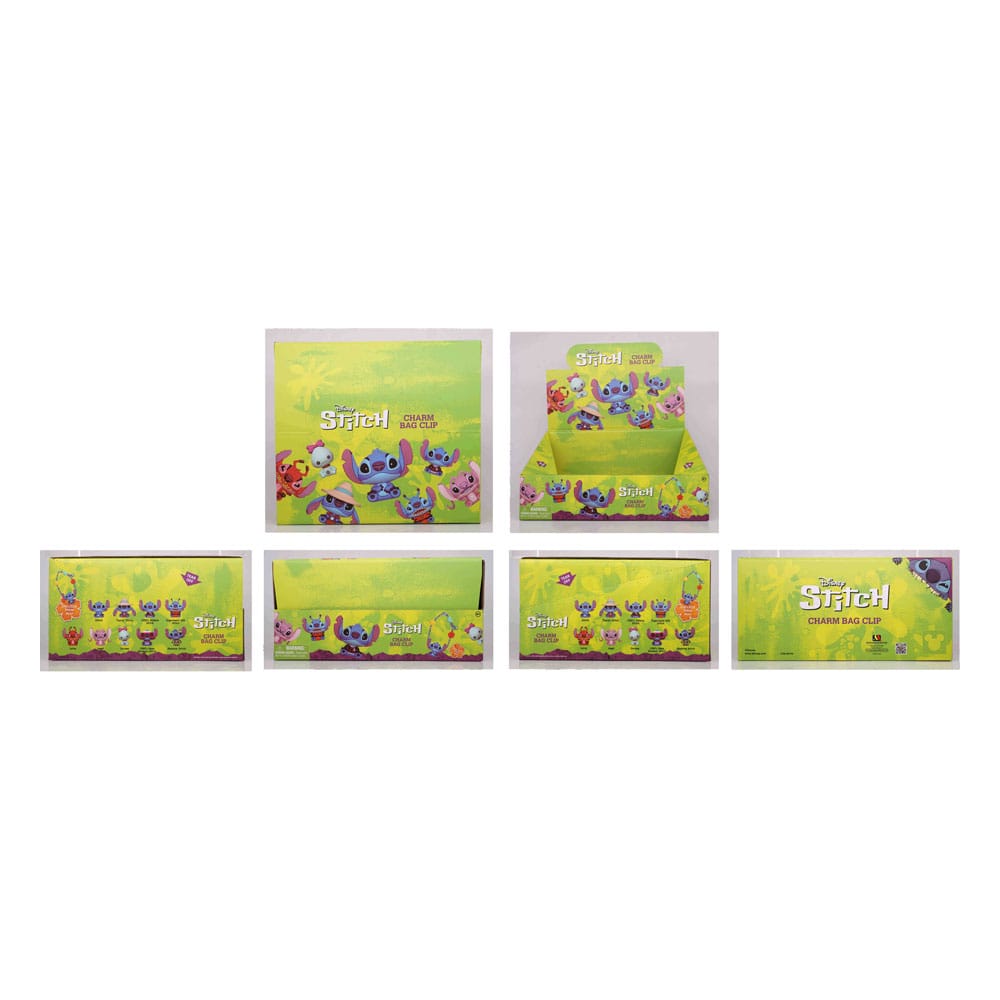 Lilo & Stitch 3D PVC-Taschenanhänger Stitch Charm Display (24)          - Preorder - ETA: 30.06.2026