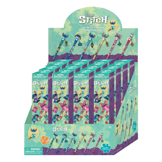 Lilo & Stitch 3D Head Topper Spinning Pen Stitch Display (12) - Preorder - ETA: 28.10.2026