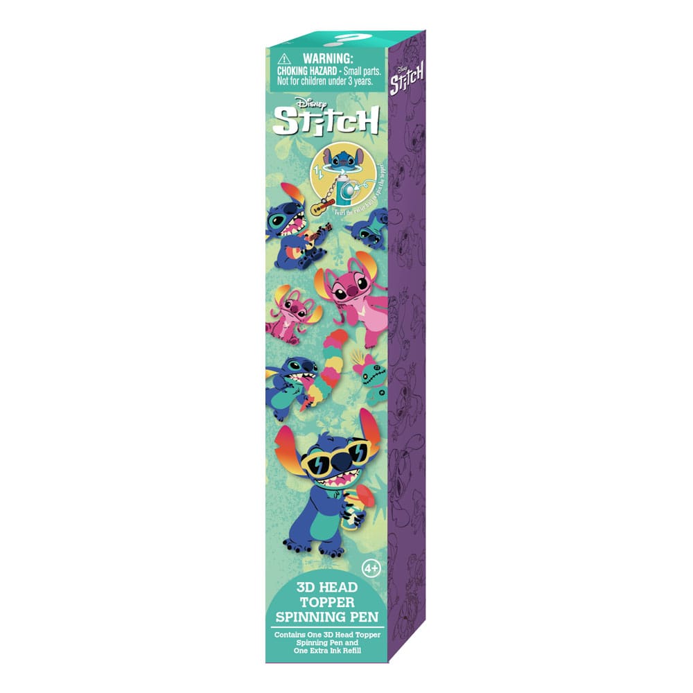 Lilo & Stitch 3D Head Topper Spinning Pen Stitch Display (12) - Preorder - ETA: 15.09.2026