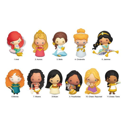 Disney 3D PVC-Taschenanhänger Ultimate Princess Series 31 Display (24)              - Versand: 5-7 Tage nach Bestellung