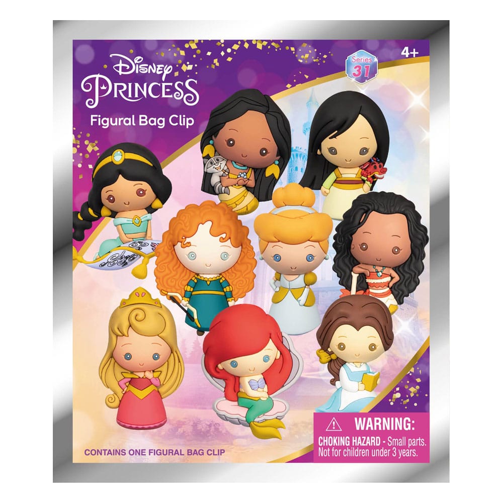 Disney 3D PVC-Taschenanhänger Ultimate Princess Series 31 Display (24)              - Versand: 5-7 Tage nach Bestellung