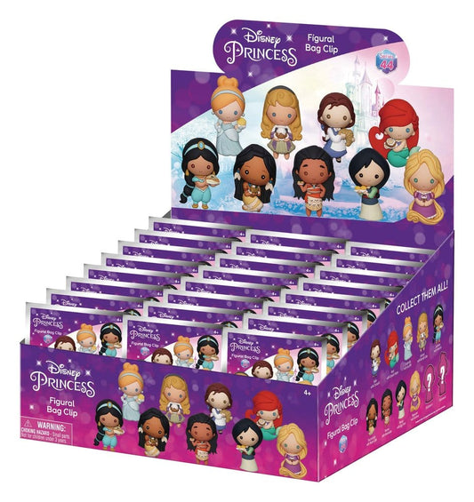 Disney 3D PVC-Taschenanhänger Princess with Food Serie 44 Display (24)  - Preorder - ETA: 05.12.2026