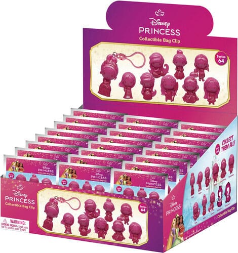 Disney Create your World 3D PVC-Taschenanhänger Princess Serie 64 Display (24)  - Versand: 5-7 Tage nach Bestellung