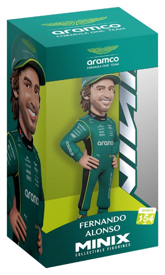 Formel 1 Minix Figur Fernando Alonso (Aston Martin) 12 cm - Preorder - ETA: 24.11.2026