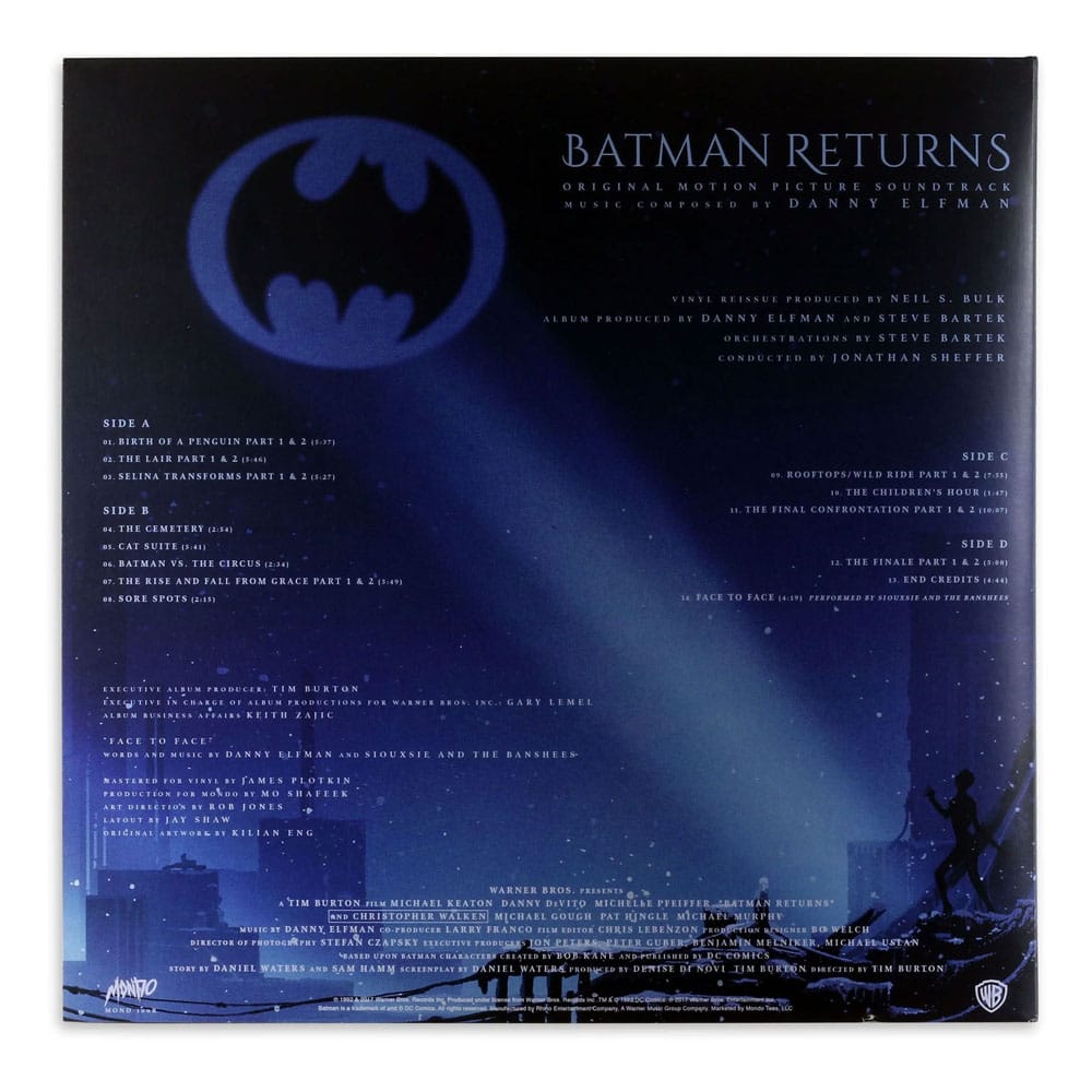 DC Comics Original Motion Picture Soundtrack by Danny Elfman Batman Returns Vinyl 2xLP - Preorder - ETA Anfang 02.2025