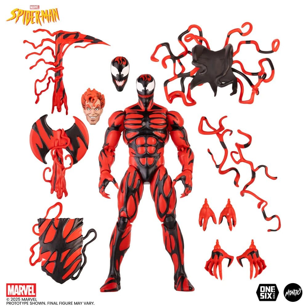 Spider-Man: The Animated Series Actionfigur 1/6 Carnage 33 cm - Versand: 7 Tage nach Bestellung