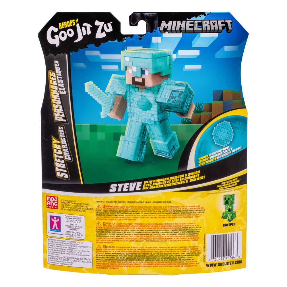 Minecraft Heroes of Goo Jit Zu Meteor Madness Dehnbare Figur Steve 12 cm       - Preorder - ETA: 17.07.2026