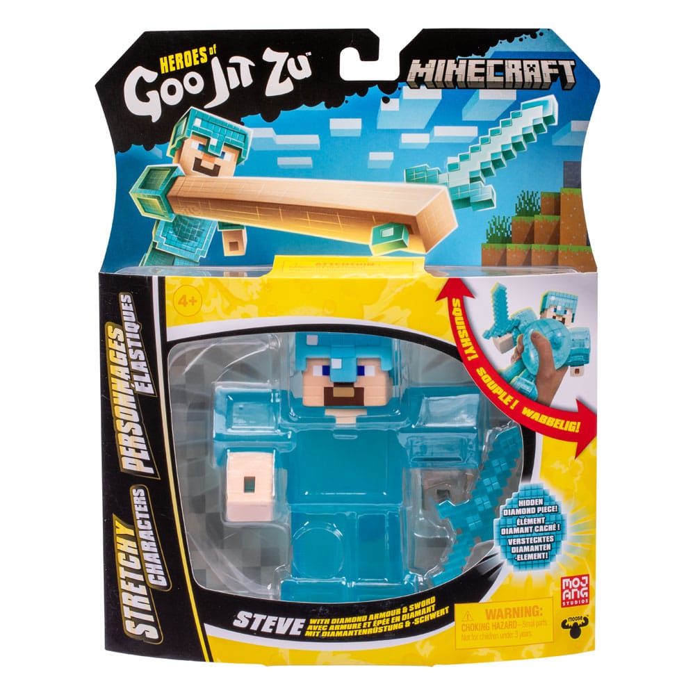 Minecraft Heroes of Goo Jit Zu Meteor Madness Dehnbare Figur Steve 12 cm       - Preorder - ETA: 17.07.2026