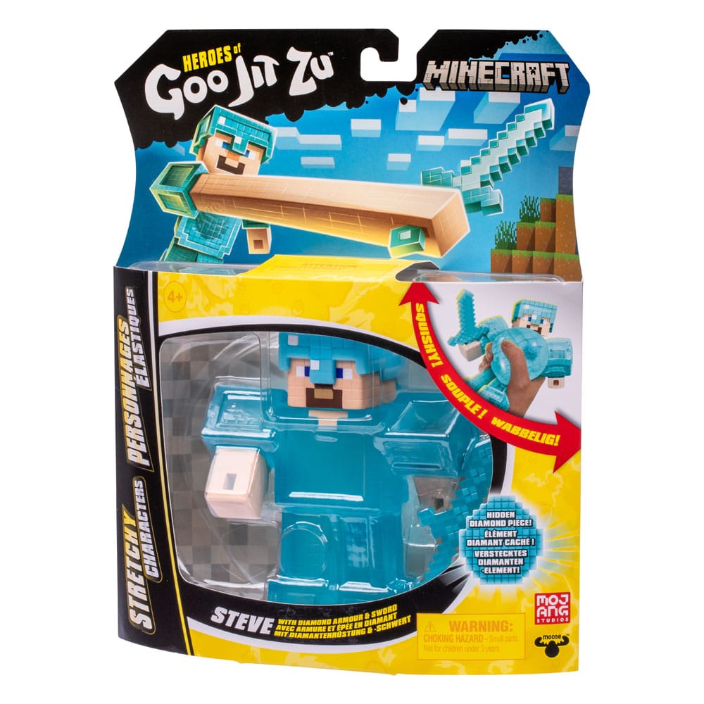 Minecraft Heroes of Goo Jit Zu Meteor Madness Dehnbare Figur Steve 12 cm       - Preorder - ETA: 17.07.2026