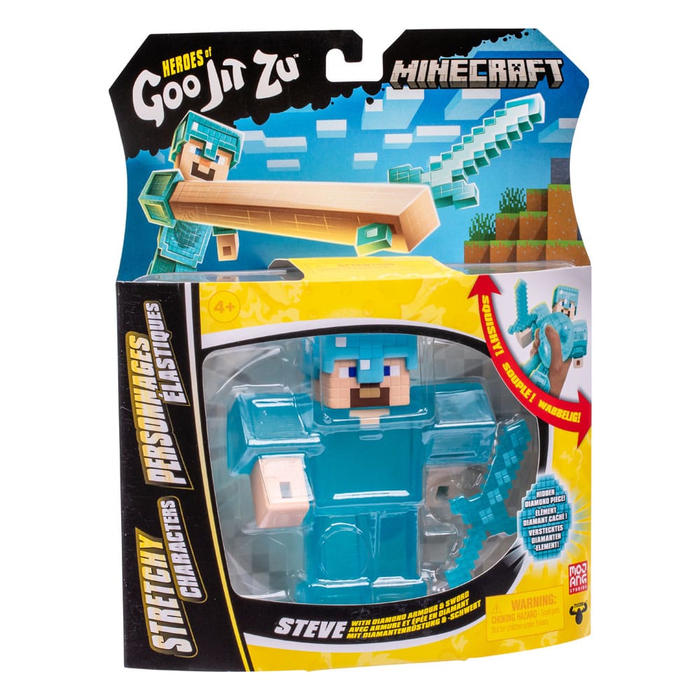 Minecraft Heroes of Goo Jit Zu Meteor Madness Dehnbare Figur Steve 12 cm       - Preorder - ETA: 17.07.2026