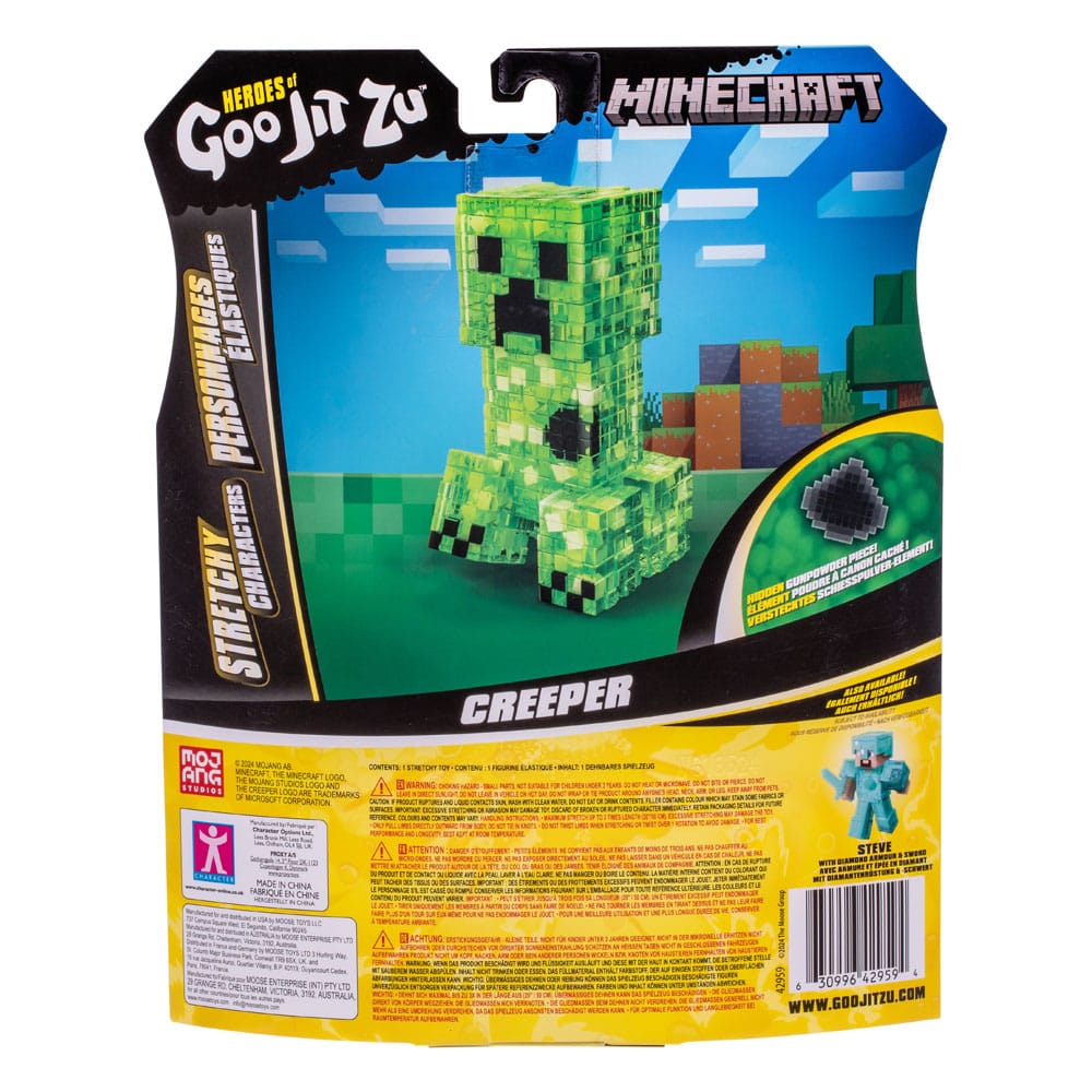 Minecraft Heroes of Goo Jit Zu Meteor Madness Dehnbare Figur Creeper 12 cm       - Preorder - ETA: 17.07.2026