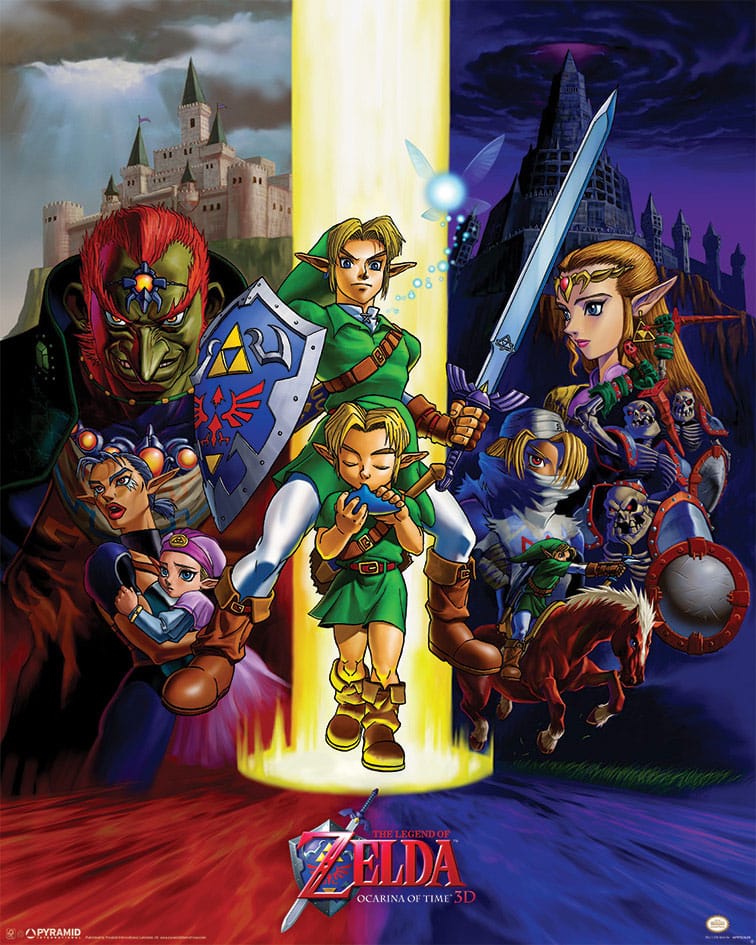 The Legend of Zelda Poster Set Ocarina of Time 40 x 50 cm (4)  - Preorder - ETA: 09.11.2026