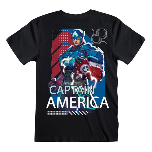 Marvel Rivals T-Shirt Captain America Größe M - Versand: 5-7 Tage nach Bestellung