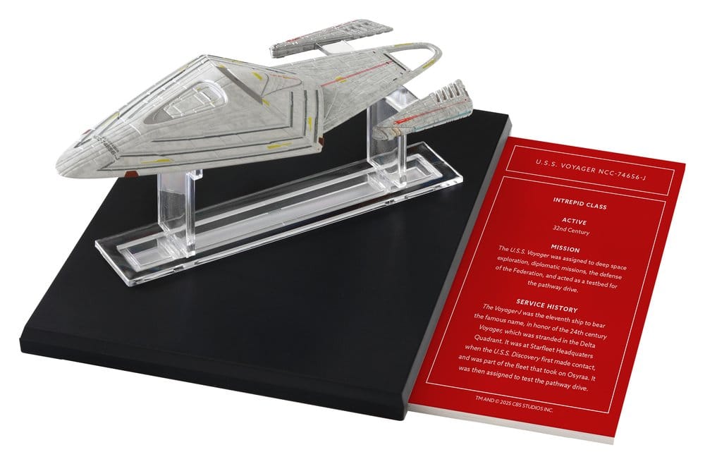 Star Trek Library Die-Cast U.S.S. Voyager NCC-74656-J 10 cm  - Versand: 7 Tage nach Bestellung