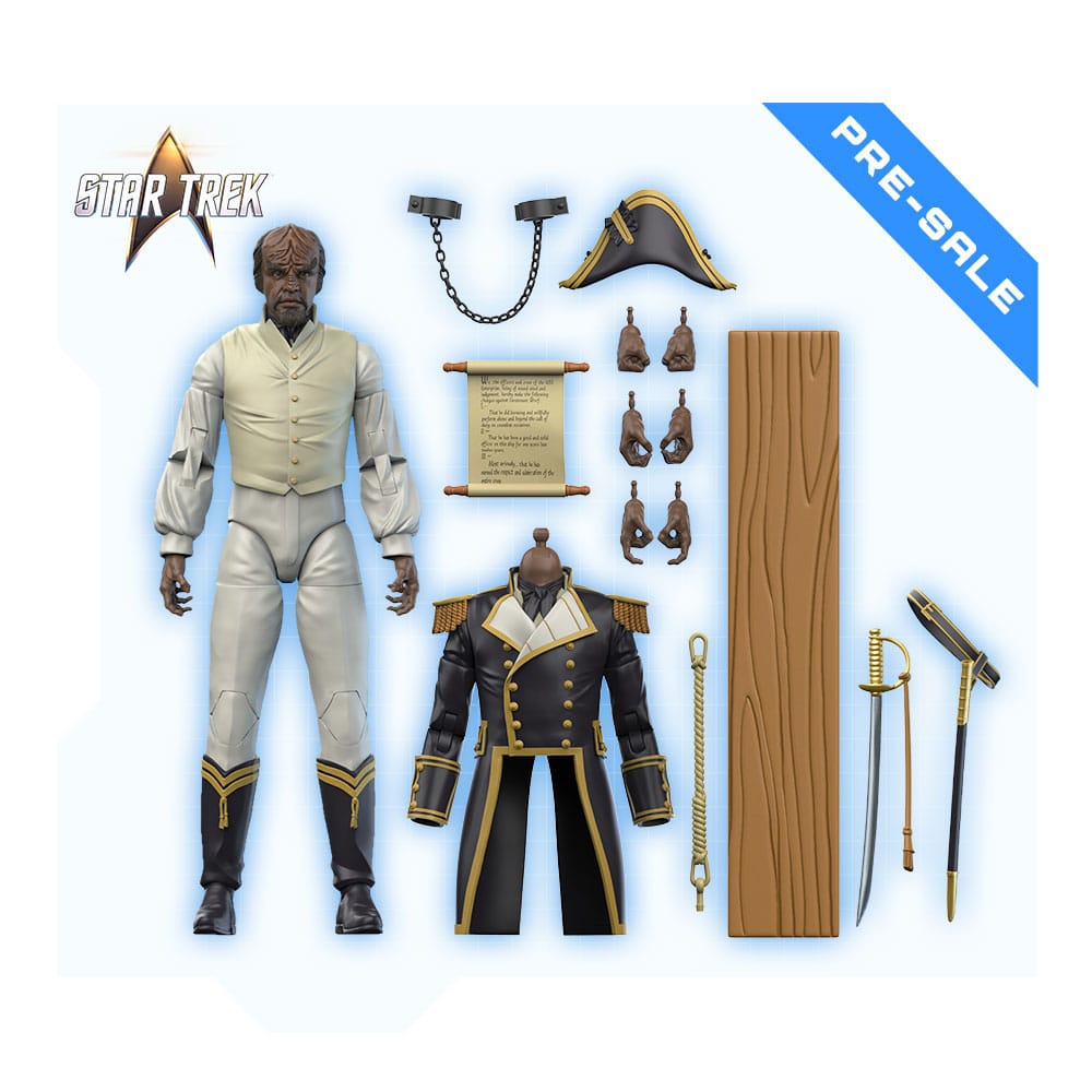 Star Trek: Treffen der Generationen Actionfigur 1/10 Wave 2 Sailor Uniform Worf 16 cm - Preorder - ETA: 25.11.2026