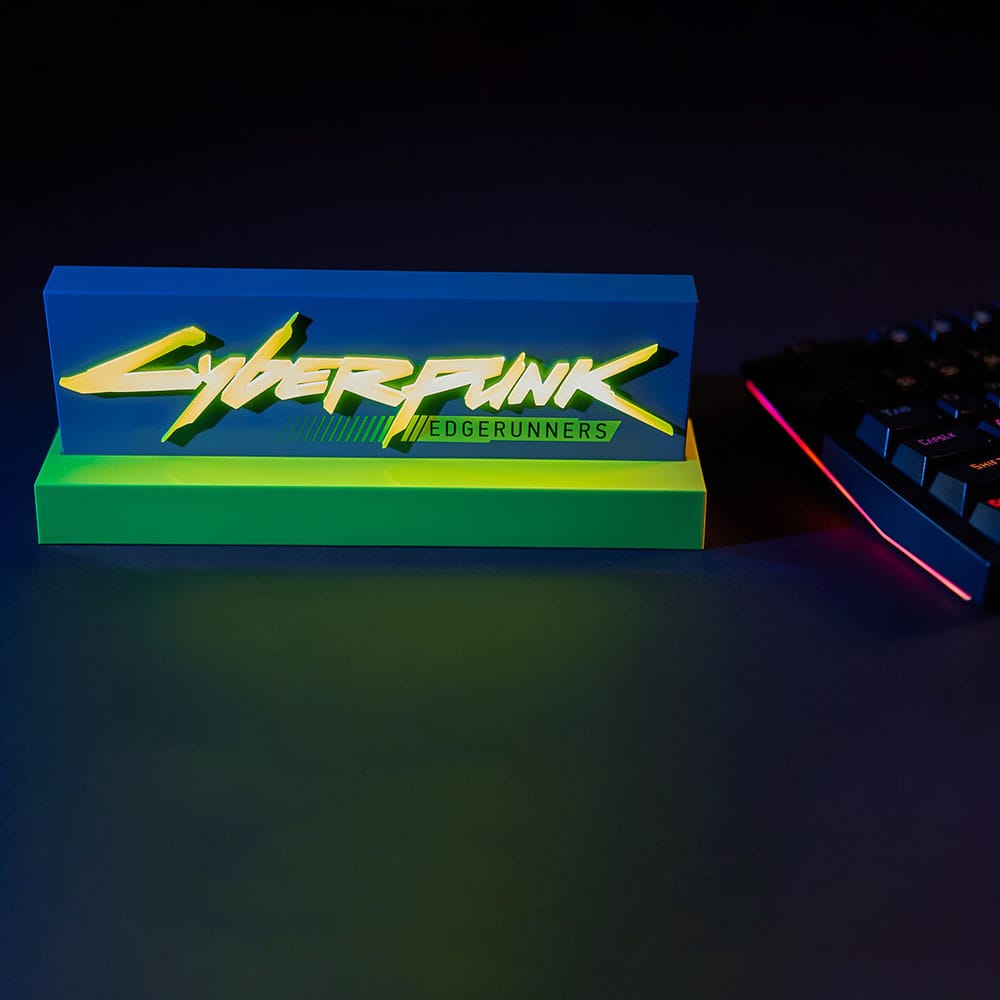 Cyberpunk Edgerunner LED-Leuchte Logo 22 cm - Versand: 5-7 Tage nach Bestellung