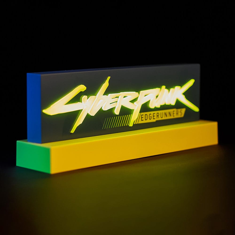 Cyberpunk Edgerunner LED-Leuchte Logo 22 cm - Versand: 5-7 Tage nach Bestellung
