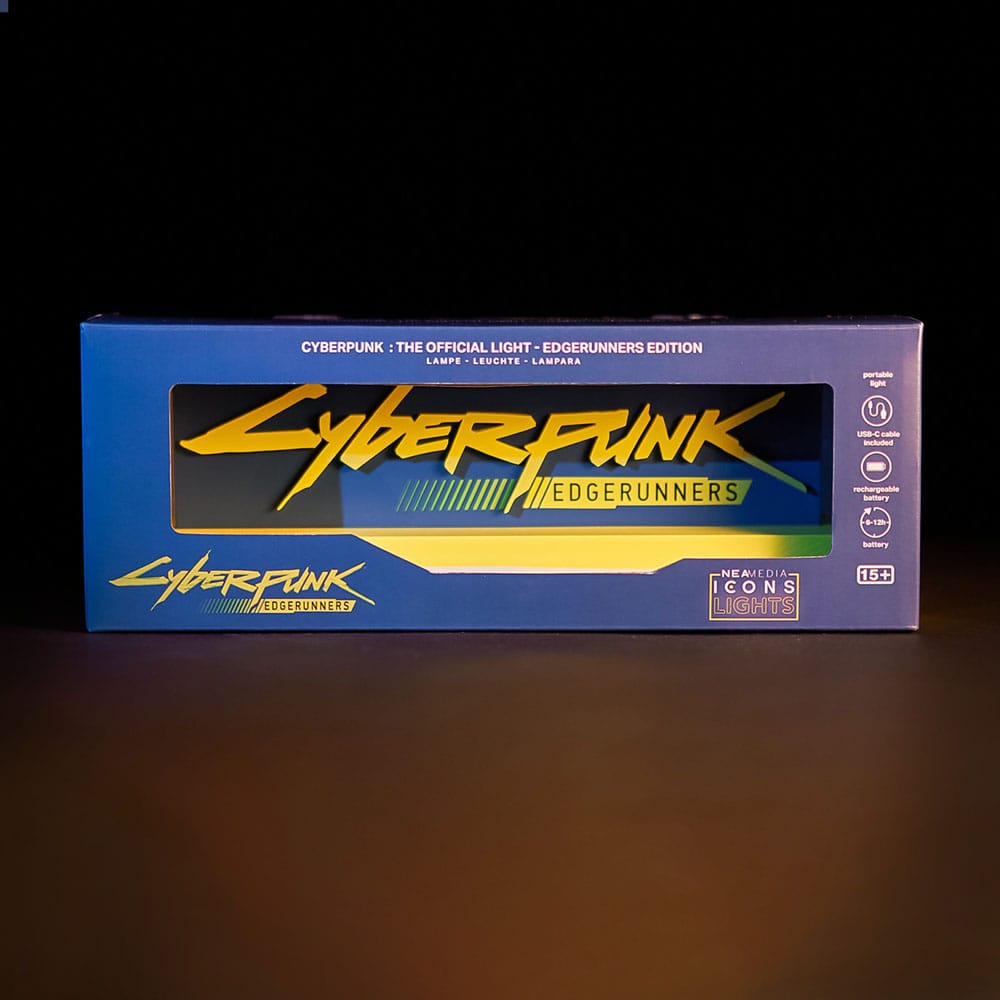 Cyberpunk Edgerunner LED-Leuchte Logo 22 cm - Versand: 5-7 Tage nach Bestellung