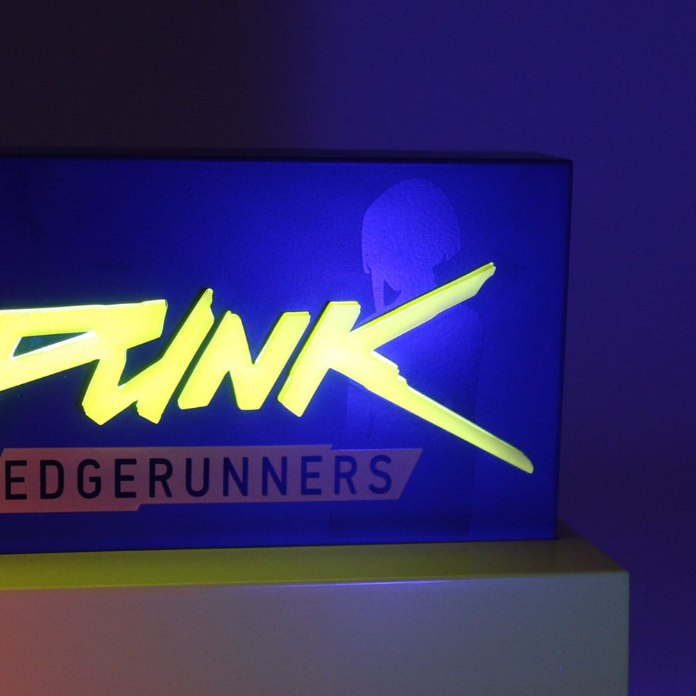 Cyberpunk Edgerunner LED-Leuchte Logo 22 cm - Versand: 5-7 Tage nach Bestellung