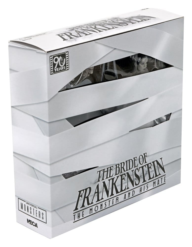 Universal Monsters Actionfiguren 2er-Pack Frankensteins Braut 90th Anniversary The Monster & His Mate (B&W) 18 cm - Preorder - ETA: 25.11.2026
