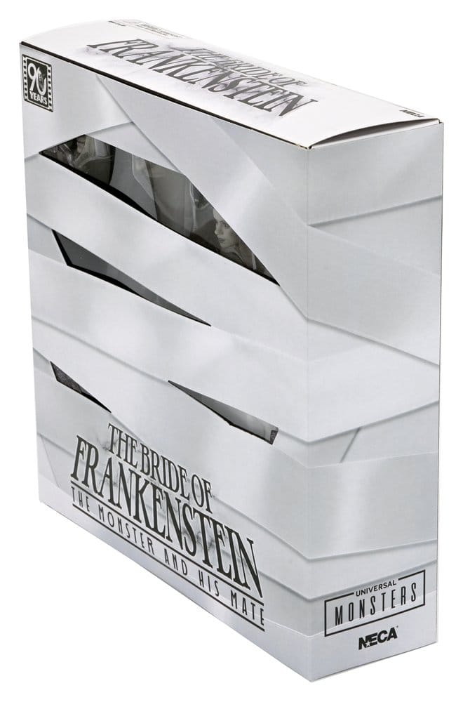 Universal Monsters Actionfiguren 2er-Pack Frankensteins Braut 90th Anniversary The Monster & His Mate (B&W) 18 cm - Preorder - ETA: 25.11.2026