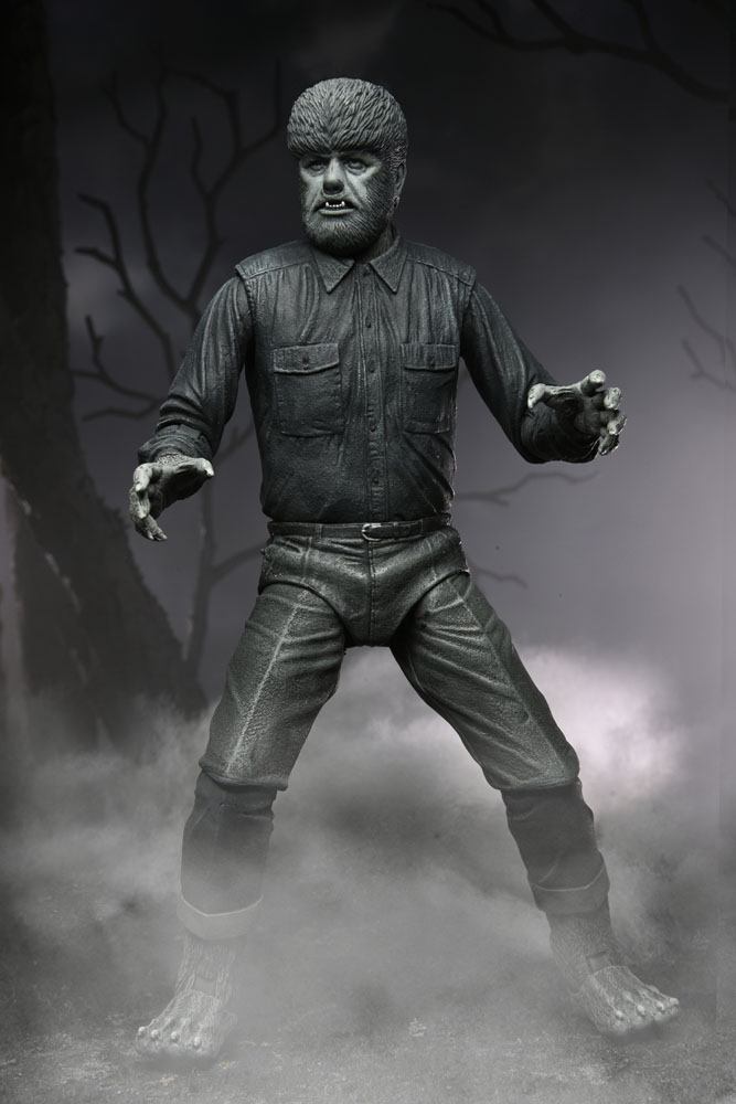Universal Monsters Actionfigur Ultimate The Wolf Man (Black & White) 18 cm - Versand: 7 Tage nach Bestellung