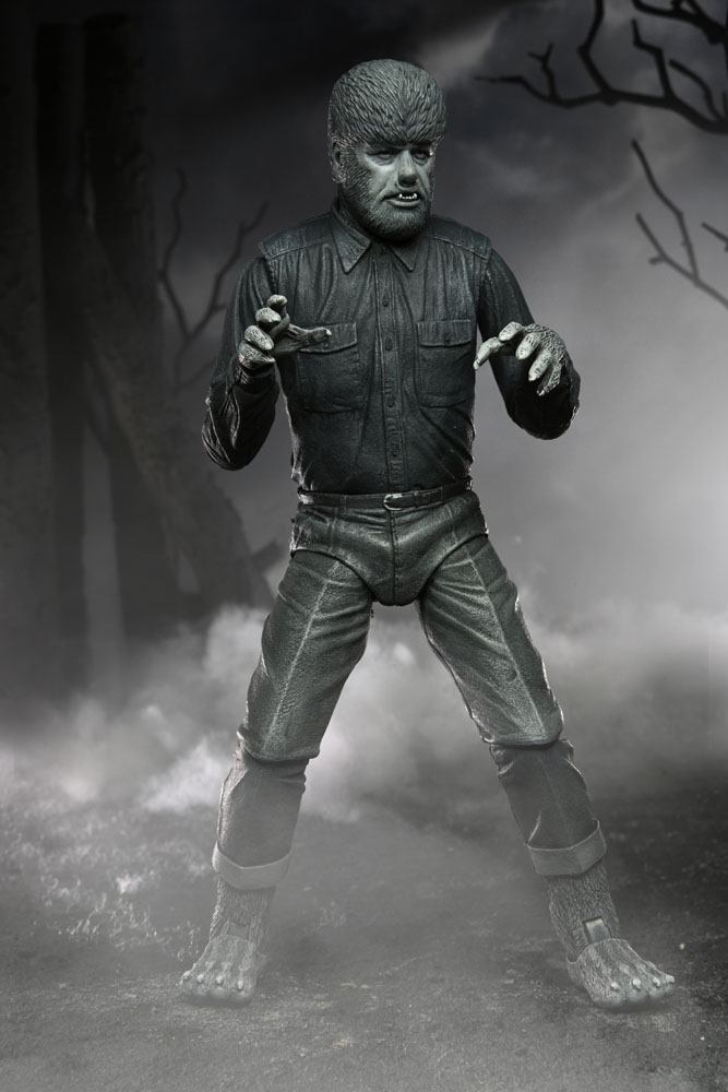 Universal Monsters Actionfigur Ultimate The Wolf Man (Black & White) 18 cm - Versand: 7 Tage nach Bestellung