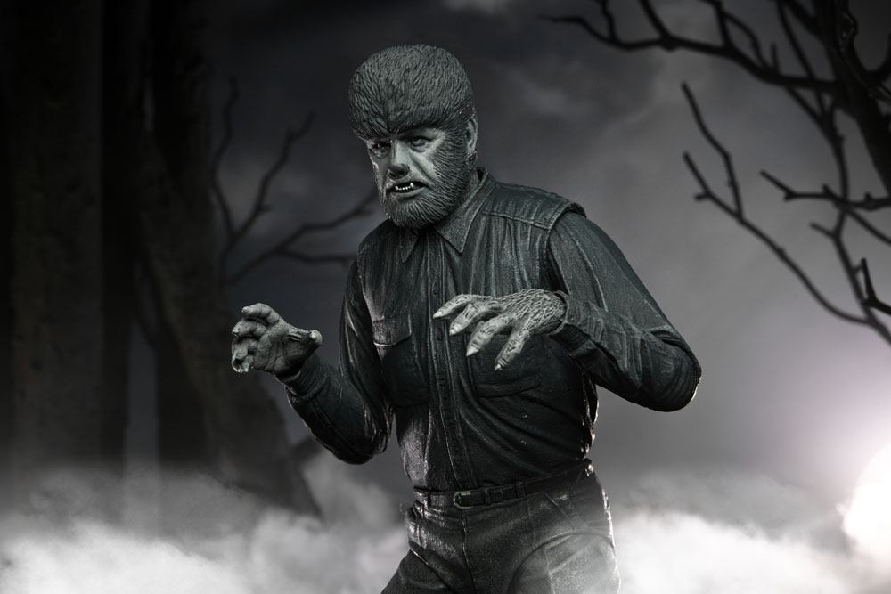 Universal Monsters Actionfigur Ultimate The Wolf Man (Black & White) 18 cm - Versand: 7 Tage nach Bestellung