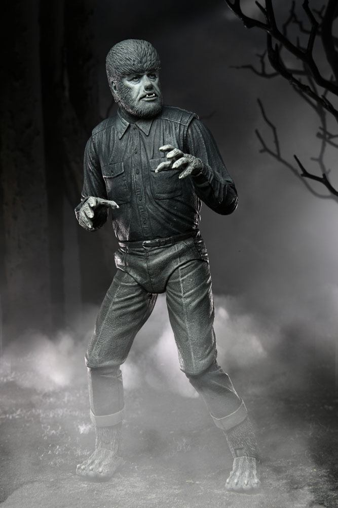 Universal Monsters Actionfigur Ultimate The Wolf Man (Black & White) 18 cm - Versand: 7 Tage nach Bestellung
