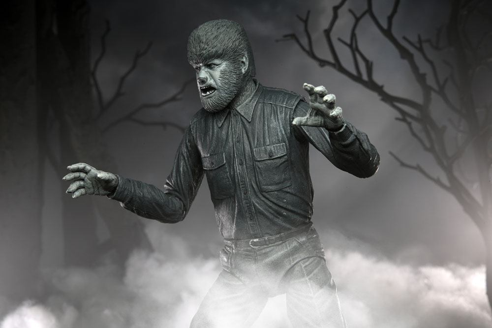 Universal Monsters Actionfigur Ultimate The Wolf Man (Black & White) 18 cm - Versand: 7 Tage nach Bestellung