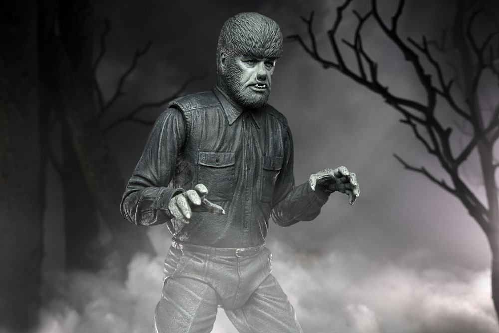 Universal Monsters Actionfigur Ultimate The Wolf Man (Black & White) 18 cm - Versand: 7 Tage nach Bestellung