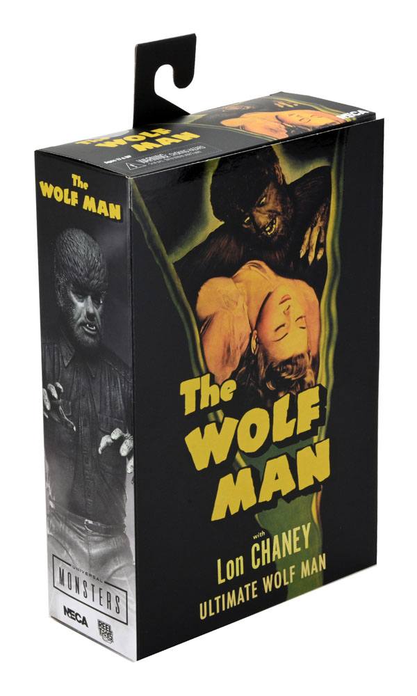 Universal Monsters Actionfigur Ultimate The Wolf Man (Black & White) 18 cm - Versand: 7 Tage nach Bestellung