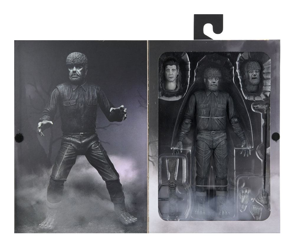 Universal Monsters Actionfigur Ultimate The Wolf Man (Black & White) 18 cm - Versand: 7 Tage nach Bestellung