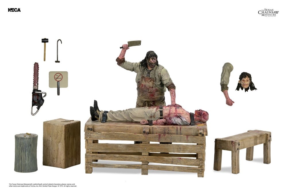 Texas Chainsaw Massacre: The Beginning Diorama Actionfigur Leatherface Slaughterhouse Boxed Set 18 cm - Preorder - ETA: 25.06.2027