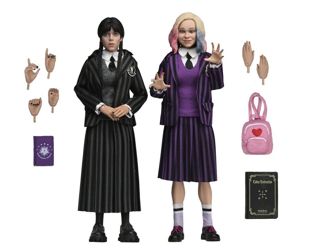 Wednesday Actionfiguren 2er Pack Wednesday Addams (Nevermore Uniform) and Enid 20 cm - Versand: 7 Tage nach Bestellung