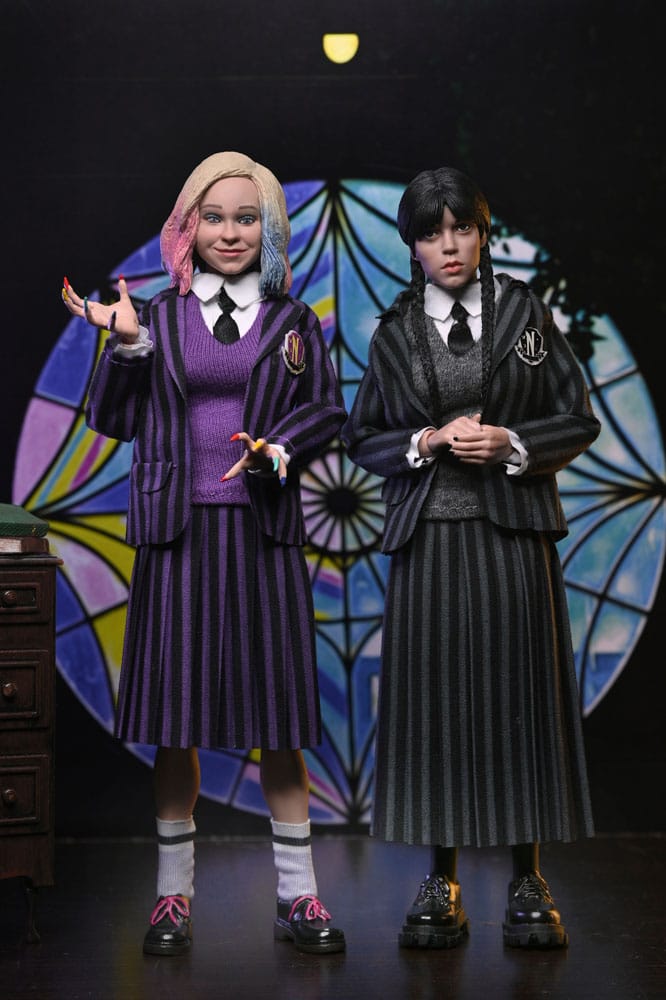 Wednesday Actionfiguren 2er Pack Wednesday Addams (Nevermore Uniform) and Enid 20 cm - Versand: 7 Tage nach Bestellung